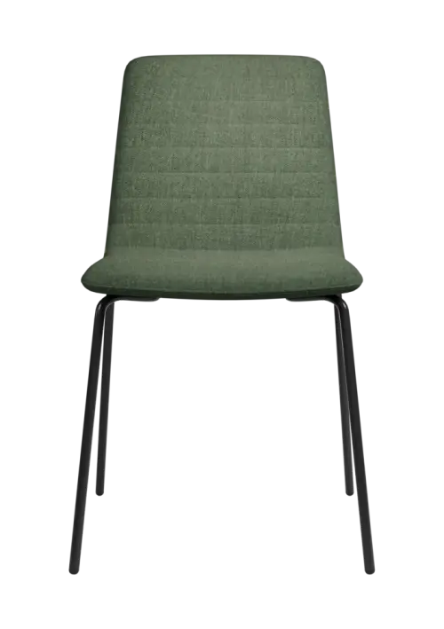 ARCA MEET BLACK, židle konferenční, látka zelená